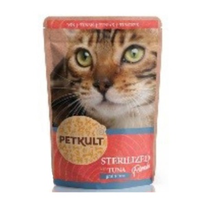 Petkult Sterilised Ton, hrana umeda pisici. 100G
