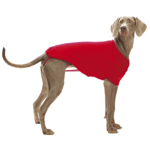 Pulover rosu tricotat pentru caini Croci, 30 cm