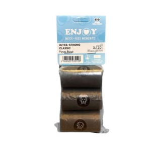 Pungi igienice pentru caini Enjoy Ultra-Strong Classic, 3 role