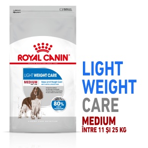 Royal Canin Medium Light Weight Care, Adult hrana uscata caine, limitarea cresterii in greutate, 3KG
