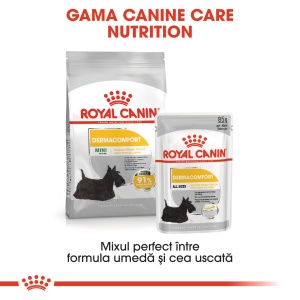 Royal Canin Mini Dermacomfort, hrana uscata caine, prevenirea iritatiilor pielii, 1KG - Img 8