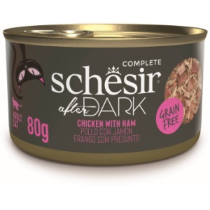 Schesir After Dark Conserva Supa cu Pui si Sunca, hrana umeda pisici, 80G