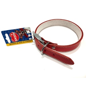 Zgarda din piele Enjoy HQ XL Rosu, 25x550mm