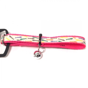 Zgarda reflectorizanta pentru pisici Enjoy, Pink HQ NY XS, 1.2x35 cm 150702