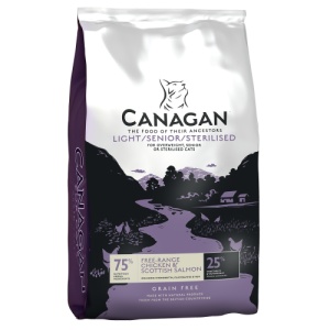 Canagan Cat Light Senior Sterilised cu Pui, hrana uscata pisici, 375G