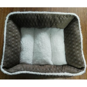 Culcus dreptunghiular pentru caini cu doua fete Enjoy, 60x55x20cm