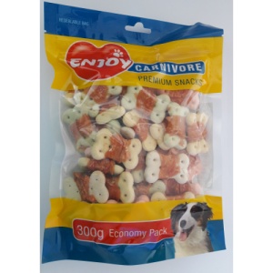 Enjoy Carnivore Biscuit cu Pui, recompense caini, 300G