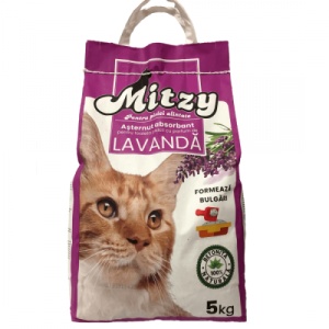 Nisip pentru litiera Mitzy Lavanda, 5KG