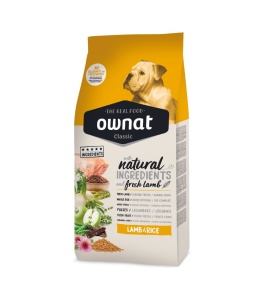 Ownat Classic Miel si Orez, hrana uscata caini, 20 KG