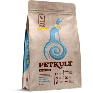 Petkult Adult Care Weight Control Pui, hrana uscata pisici, 7KG