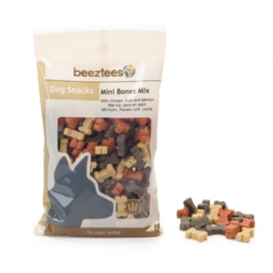 Recompense pentru caini Beeztees Snack mini pui somon miel, 150G