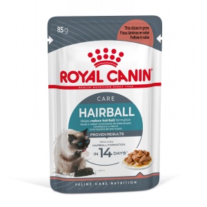 Royal Canin Hairball Care Adult, hrana umeda pisica, limitarea ghemurilor de blana (in sos), 12 X 85G