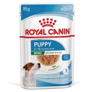 Royal Canin Mini Puppy, hrana umeda caine junior (in sos), 12 x 85G