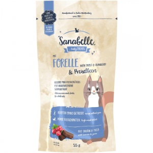 Sanabelle Snack Pastrav si Merisor, recompense pisici, 55G