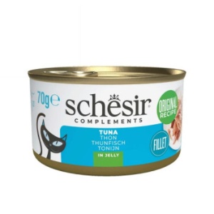 Schesir conserva Ton in jeleu, hrana umeda pisici, 70G