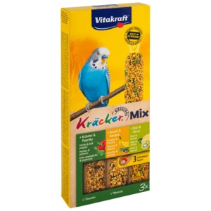 Vitakraft Baton Kracker Trio Ardei/Susan/Kiwi, suplimente perusi, 90G