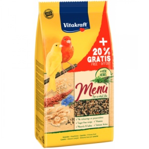 Vitakraft Premium Menu, hrana canari, 1KG +20% Gratis