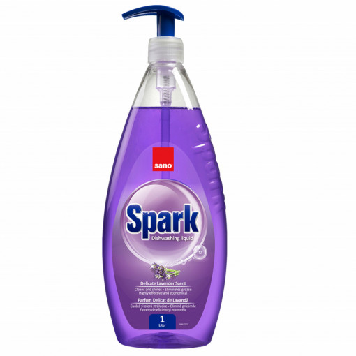 DETERGENT PENTRU VASE SPARK CU LAVANDA 1 L