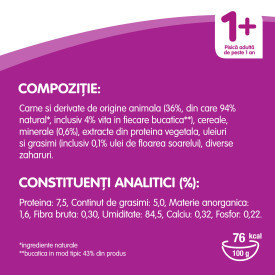 Whiskas hrana umeda pentru pisici adulte, cu vita in sos de carne 100 g - Img 3