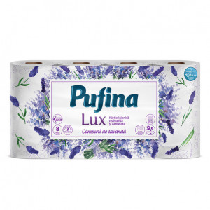 HARTIE IGIENICA PUFINA LAVANDA