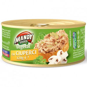 PATE VEGETAL CU CIUPERCI MANDY 120 GR.