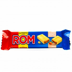 BATON DE CIOCOLATA ALBA CU CARAMEL SARAT SI ROM 29 GR.