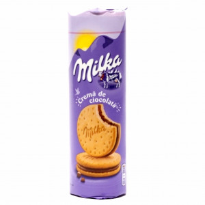 BISCUII MILKA CU CREMA DE CIOCOLATA 260 GR.
