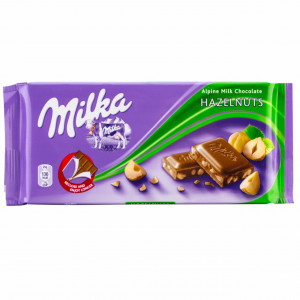 CIOCOLATA MILKA CU ALUNE 100 GR.