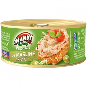 PATE VEGETAL CU MASLINE MANDY 200 GR