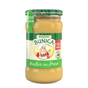 MUSTAR CU HREAN BUNICA 300 GR.