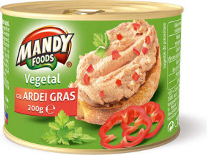 PATE VEGETAL CU ARDEI GRAS MANDY 200 GR