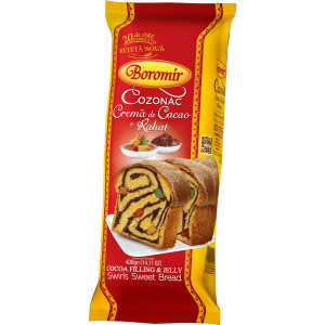 Cozonac cremă cacao și rahat 500g