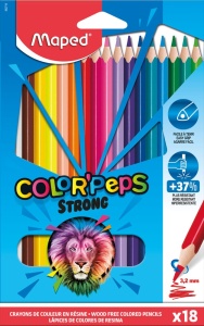 Creioane colorate Maped Color'Peps Strong 18 buc.