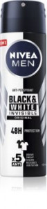 DEODORANT NIVEA BLACK & WHITE 150 ML.