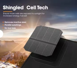 Panou Solar Monocristalin Rulote/Ambarcatiuni Full Black 110W - Img 6
