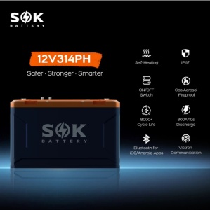 ACUMULATOR LIFEPO4 12.8V/314AH, SOK SK12V314PH, CU BLUETOOTH SI AUTO-INCALZIRE, COMUNICARE CAN CU SISTEME VICTRON - Img 8