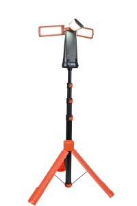 Lanterna/Proiector solar LED, stand tripod aluminiu extensibil 2.1 metri, RONIC CY300 - Img 7