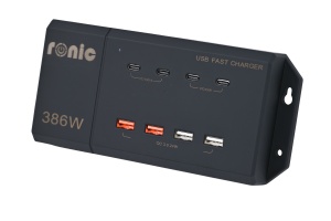 INCARCATOR SUPER FAST CHARGE, 12V/24V- USB 8 in 1, PUTERE MAXIMA 386W, MODEL RONIC GG-01 - Img 2