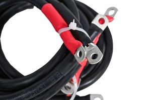 Set 2 Cabluri Conectare Acumulatori – 70mm², 100cm lungime, cu Papuci Cupru de 70/8 mm - Img 3