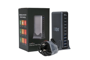Statia de Incarcare Tower, tehnologie GaN4, model RONIC J-107, 880W, 10 porturi USB - Img 4