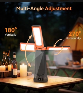 Lanterna/Proiector solar LED, stand tripod aluminiu extensibil 2.1 metri, RONIC CY300 - Img 11