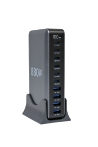 Statia de Incarcare Tower, tehnologie GaN4, model RONIC J-107, 880W, 10 porturi USB