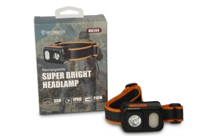LANTERNA DE CAP FRONTALA CU LED REINCARCABILA, 550 LUMENI, MODEL SKYWOODS OHL550 - Img 2