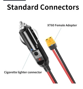 Cablu extensie 1,5 metri, conectori Bricheta Auto 12V la mufa XT60 - Img 5