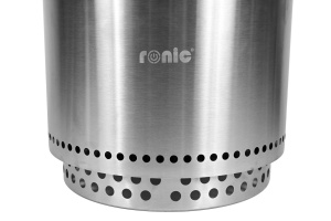 Vatră de foc din Inox 304 cu Stand, Husă de transport si Capac Inox – Ø50 cm - Img 3