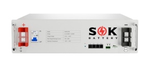ACUMULATOR LIFEPO4 SOK SK48V100N, 51.2V/100AH, BMS100A, BLUETOOTH + AUTO-INCALZIRE, 5.12KWH - Img 2