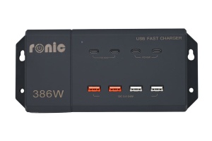 INCARCATOR SUPER FAST CHARGE, 12V/24V- USB 8 in 1, PUTERE MAXIMA 386W, MODEL RONIC GG-01