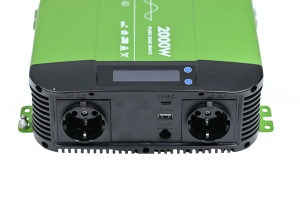 INVERTOR CU SINUS PUR 2000W, 12V/230V 50HZ, DISPLAY COMANDA CU CABLU 5 METRI, MODEL HK2000P - Img 4