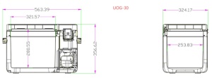 Lada Frigorifica Portabila cu Compresor, 12V/24V/230V, 25 litri, RONIC UOG-30 - Img 5