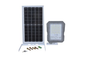 PROIECTOR CU SENZOR DE MISCARE, RADAR SI PANOU SOLAR DETASABIL 100W, MODEL MJ-BW100